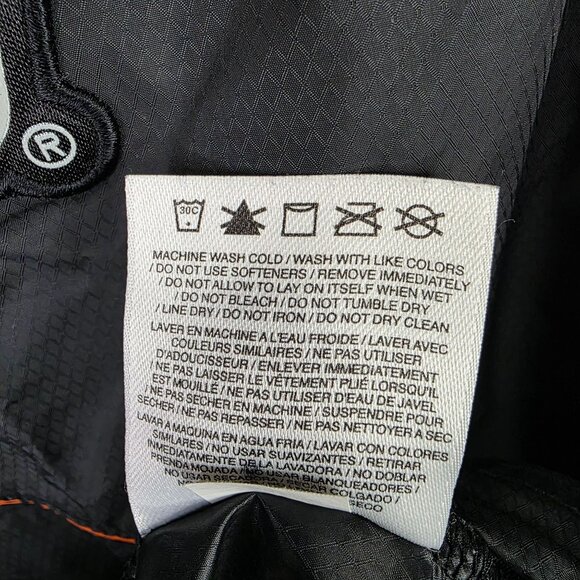 Mens Nike OSU Black & Orange 1/4 Zip Windbreaker Jacket Oklahoma State Size L - Picture 9 of 9